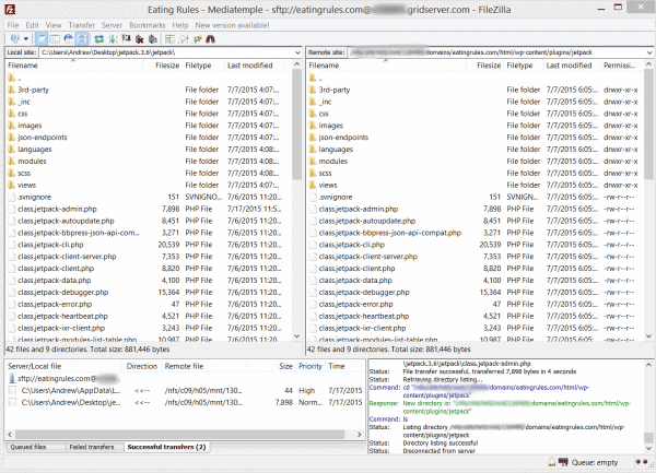 FileZilla Screenshot