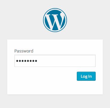 Password Protected Login Form