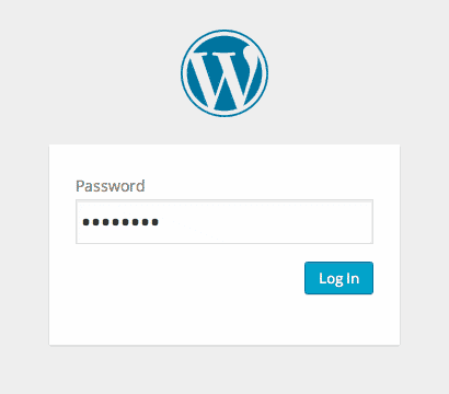 Password Protected Login Form