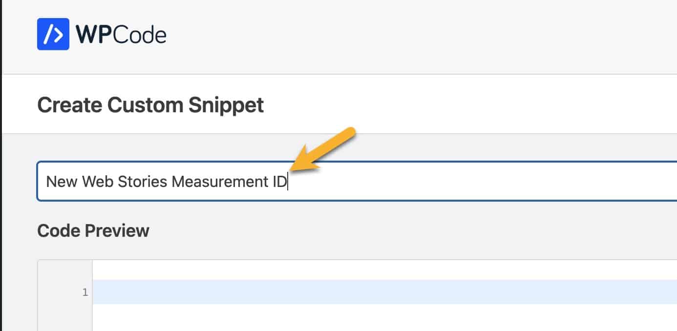 WP Code Lite snippet name field