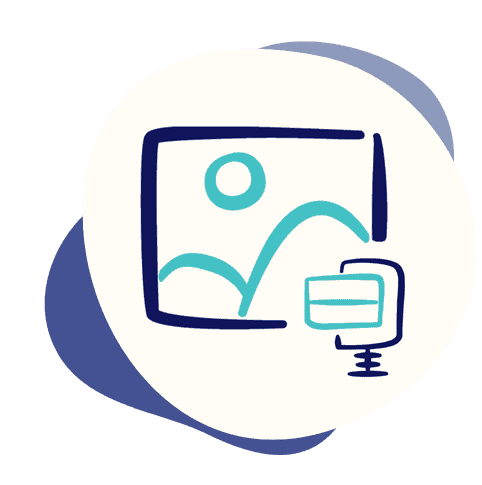 An icon of image optimization
